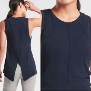 Athleta Foothill Seamless Tie Back Tank Black